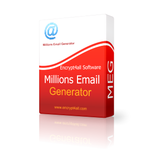 Screenshot of Millions Email Generator Platinum