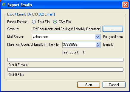 export emails